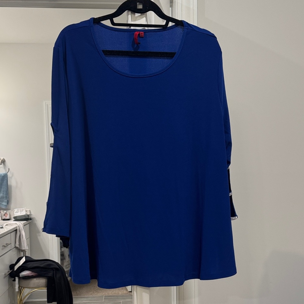 Chic Royal Blue Women's Blouse